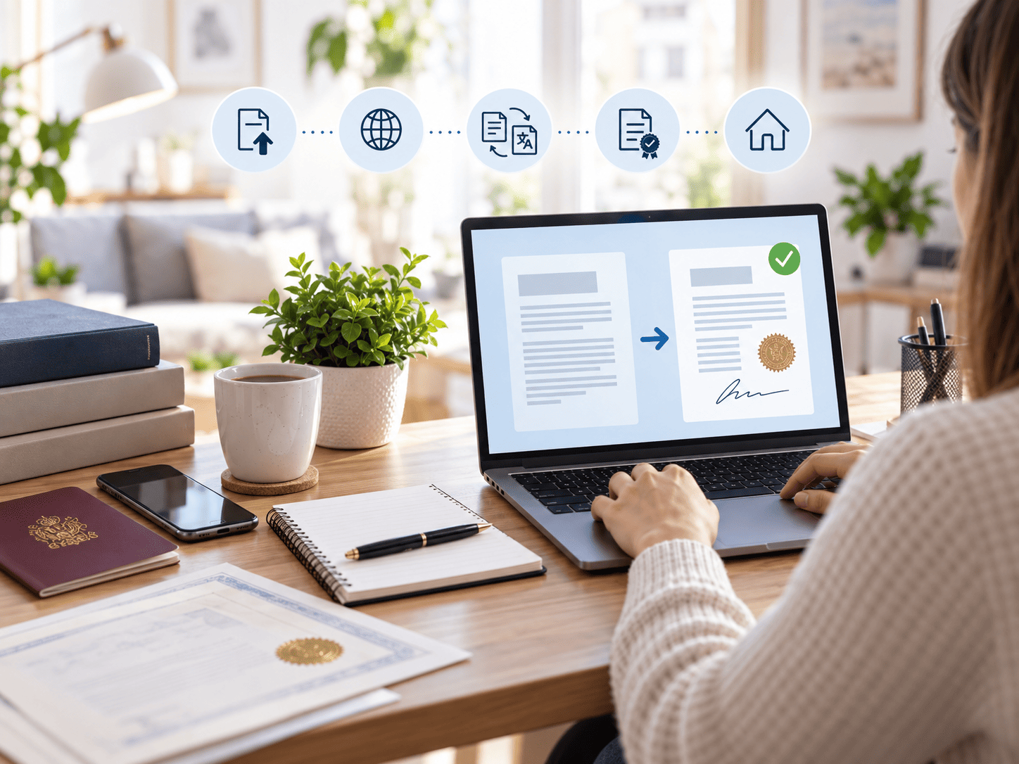 Traducción jurada online cómo hacer todo el proceso desde casa